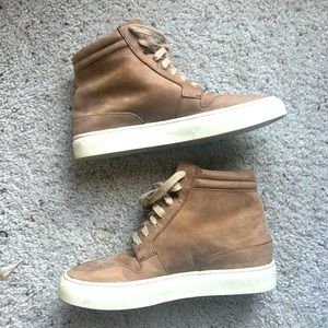 Nisolo High-Leather Sneakers in Tobacco Size 7.5